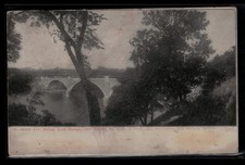 Sixth Ave Melan Arch Bridge Des Moines Iowa RPPC Postcard 1907-1917