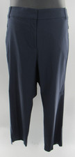 Lane Bryant 4 Season Slim Ankle Stretch Dress Pants Navy Blue Women's 24 NEW