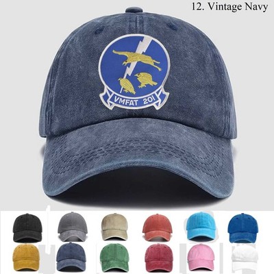 Customized Embroidered Hat Fighter Attack Training Squadron Vmfat-201, Gift Idea