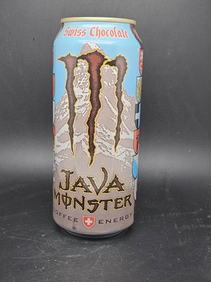 Monster Energy Java Swiss Chocolate 1 x leere Dose SKU 1218N Ball oben offen