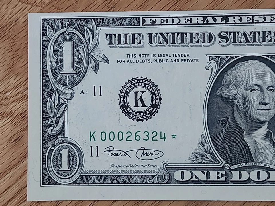 2003 $1 "STAR NOTE" DALLAS DISTRICT UNC/GEM K00026324* 000 START 2 OF 3 CONS SER - Image 3 of 4