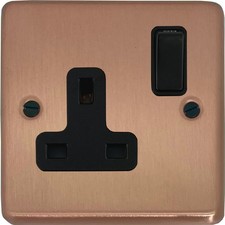 Rose Gold Sockets, Switches, Dimmers, Electrical Accessories