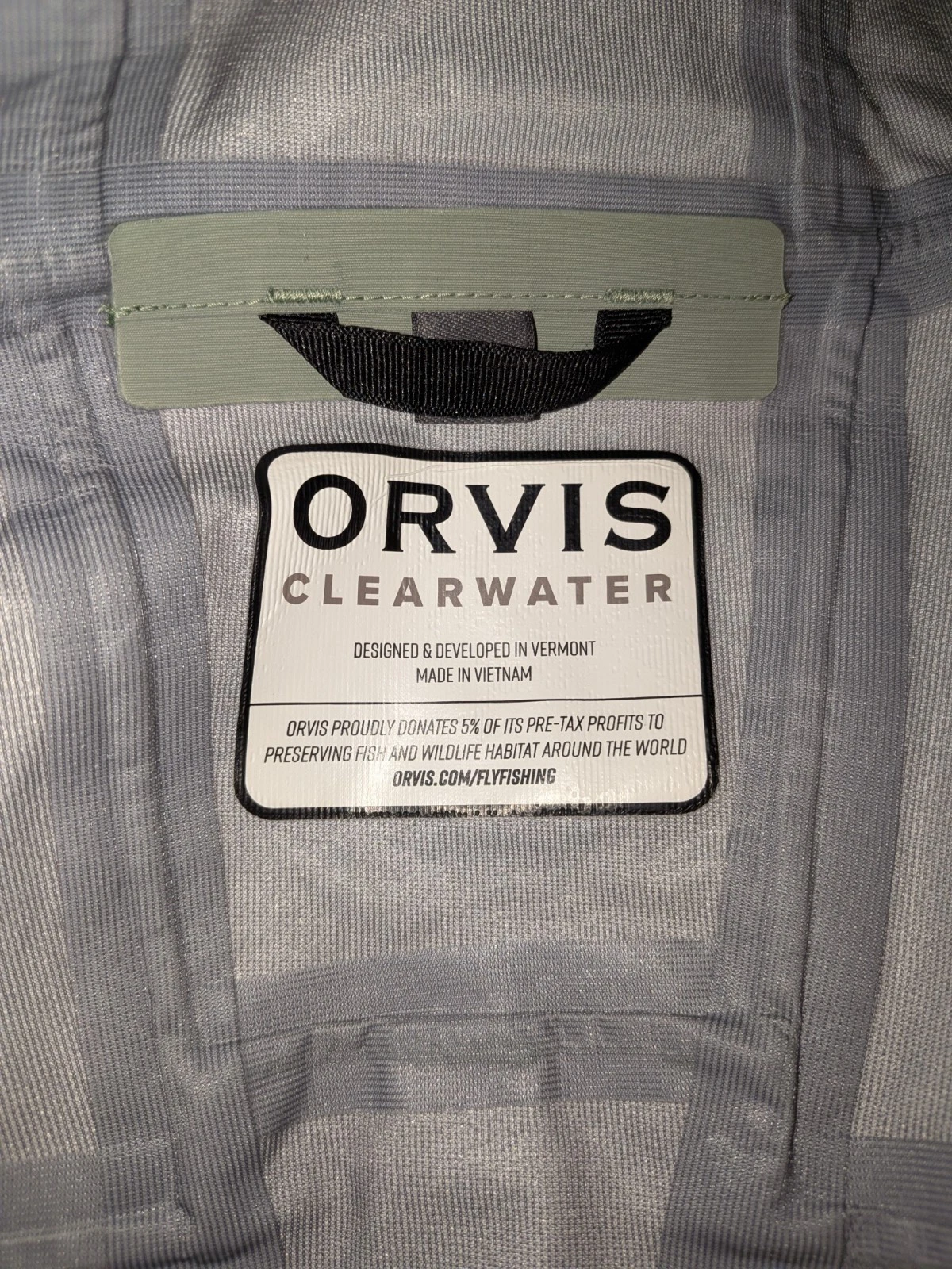 Orvis Clearwater Waterproof XL fly fishing Jacket Fiddlehead Sage Green Rain