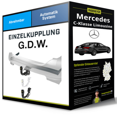 Abnehmbare Anhängerkupplung für MERCEDES C-Klasse Limousine 21- Typ W206 G.D.W.