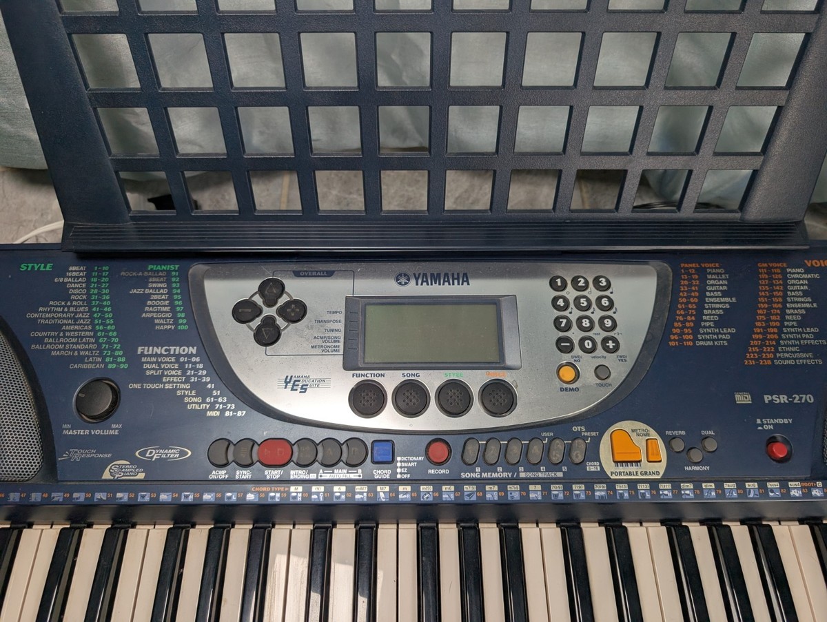 Yamaha PSR-270 Keyboard, Tested & Cleaned | eBay