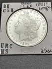 1881 S BU GEM MORGAN SILVER DOLLAR UNC MS+++ DMPL U.S. MINT RARE COIN 7321