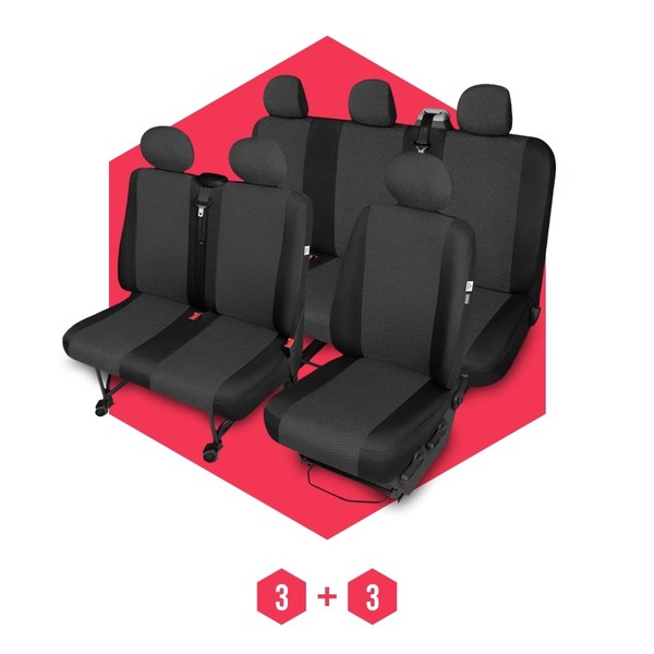 AutositzbezüGe Transporter SchonbezüGe FüR Daewoo Lublin II (97-04) BUS 6-Sitze-image