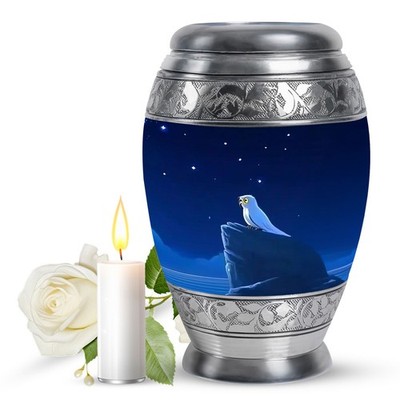 Cute Night Owl Urns For Ashes For Men & Women Adult Large (10 Inch)