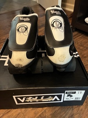 VNLA Junior Tuxedo Youth Quad Roller Skates Black/White M8/L9 VJRBKW8