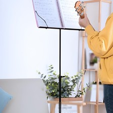 Adjustable Height Music Stand Sturdy Duty Folding Sheet Music Stand for