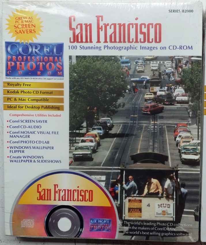 Photo CD Corel San Francisco pour illustrer vos projets de voyage