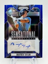 2025 Prizm Baseball BRAYDEN TAYLOR Blue Sensational Signatures Auto /49 #SSBT