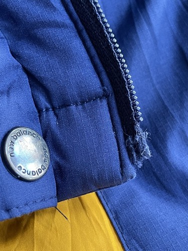 New Balance Extreme Function Down Filled Puffer Jacket Blue Outerwear See Pics - Picture 10 of 14