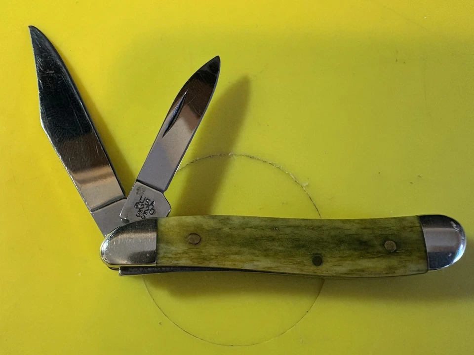 Case XX 6220 SS Peanut Knife Pocket Worn Old Red 2 Blades 125th ANNIVERSARY RARE - Image 3 of 4