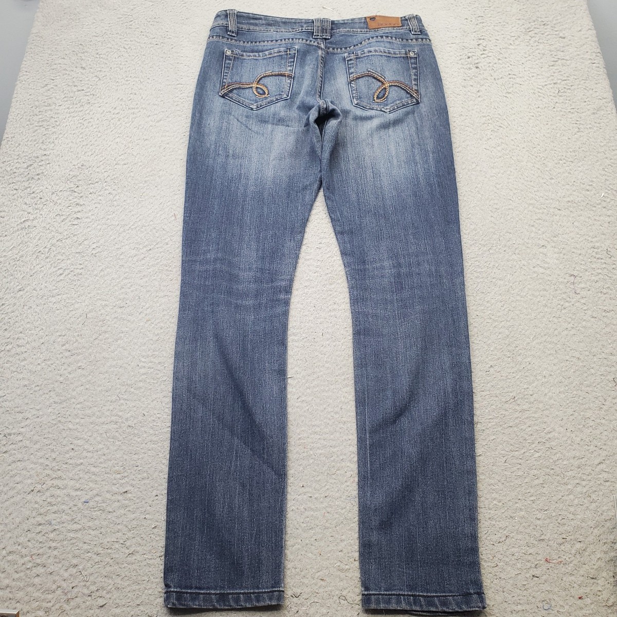 Bongo Jeans Womens 7 Blue Denim Faded Stretch Streetwear Fearless