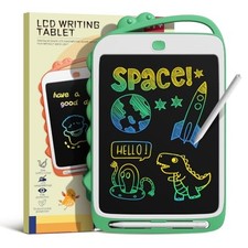 LCD Writing Tablet for Kids, Colorful Doodle Board Drawing pad, 12 Inch Green