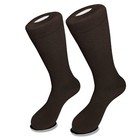 1 Pair of Biagio Solid CHOCOLATE BROWN Color Mens COTTON Dress SOCKS — photo 2