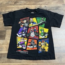 2011 Nintendo Mario Kart DS Graphic T-Shirt Boys Size M Medium Black Tee