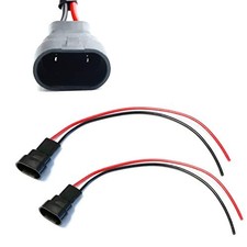Adapter Wiring Harness Sockets Wire Compatible with 9005/9006/H10 Male