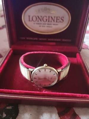 Vintage Longines Grand Prize Automatic 10k Gold Filled Mens Watch IOB Running 