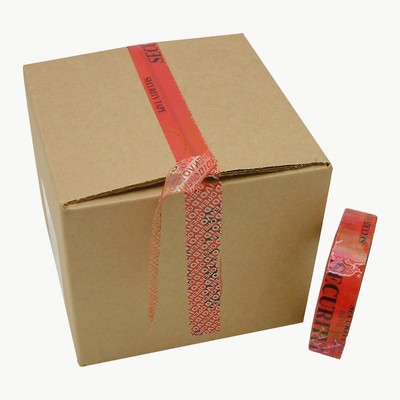 JVCC Tamper Evident Carton Sealing Tape [Instant Grab] (TEV-ST): 1 in. x 55 yds.