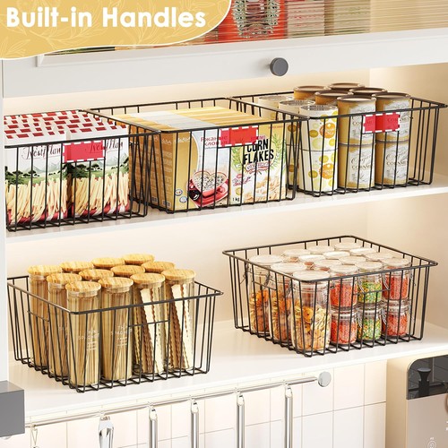 X-cosra Metal Wire Baskets for Pantry Organizat and Stora Freezer - Picture 2 of 23