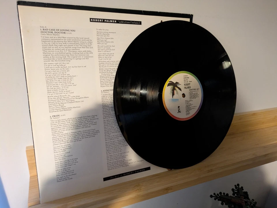 Robert Palmer - Addictions Volume 1 (1989) Island Records Vinyl LP ILPS 9944 VG+ - Image 3 of 4