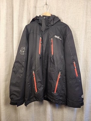 Ecko Function Fleece Lined Winter Jacket Men's Size XL Parka Black Detachable