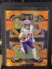 2023 Panini Select #66 Jordan Addison Orange Prizms Die Cuts #/499