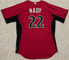 NADY SIZE 48 #22 2011 ARIZONA DIAMONDBACKS GAME USED JERSEY ISSUED RED MLB — photo 1