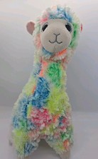 TY Beanie Babies 12" LOLA the Rainbow Tie Dye Llama  2018 Collectibles 