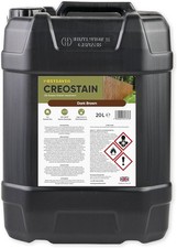 20L Dark Brown Fence Paint Wood Preserver Shed Timber Treatment Creocote Oil