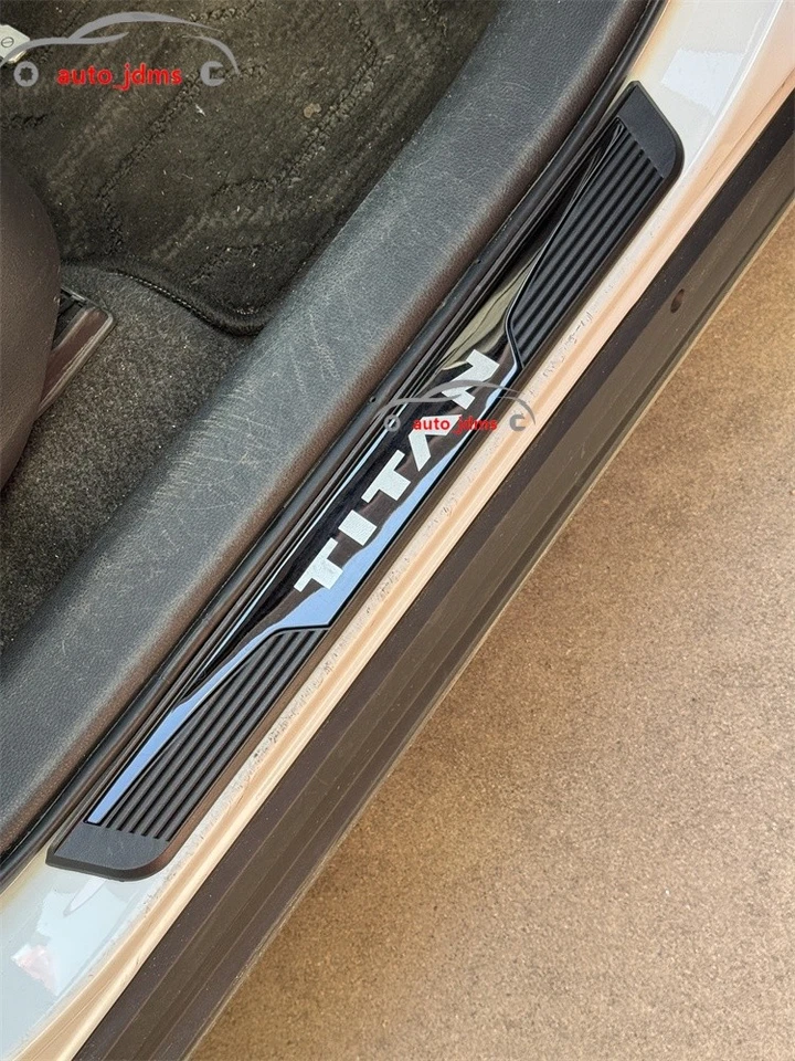 Для NISSAN TITAN 2020-2024 автомобильные аксессуары двери порог крышка протектор отделки предохранитель - Изображение 3 из 4