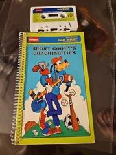 Playskool Talk ‘n Play Book & Cassette 1980’s SPORT GOOFY’S COACHING TIPS DISNEY