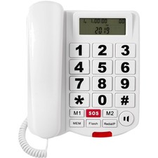 Corded Phone With Caller ID, Big Button Phone For Visually Impaired Seniors, ...