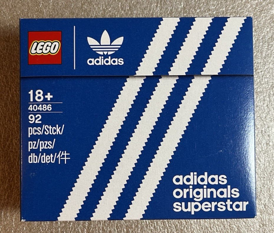 LEGO 40486 Adidas Superstar Mini - Set Retired Sigillato da Collezione