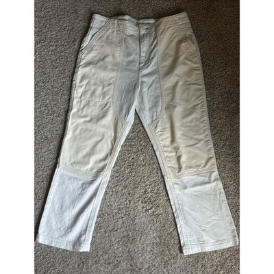 Pilcro Womens Size 32 Ivory Two Tone Patchwork Jeans