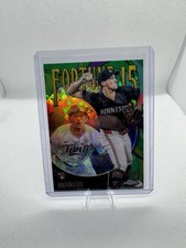 2025 Topps Chrome Brooks Lee Logofractor Fortune 15 Green /99 Rookie RC F15-14
