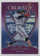 2018 Panini Chronicles Crusade Purple Mojo Prizm 44/99 Ozzie Albies #25 o7m