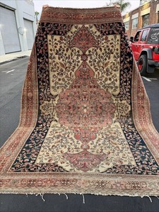 Auth: 19th C Antique Sarougk Farhaan     Archaic Architectural Beauty    7x10 NR