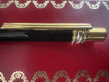 CARTIER penna sfera Must de Cartier Trinity Twist lacca nera scrive vintage