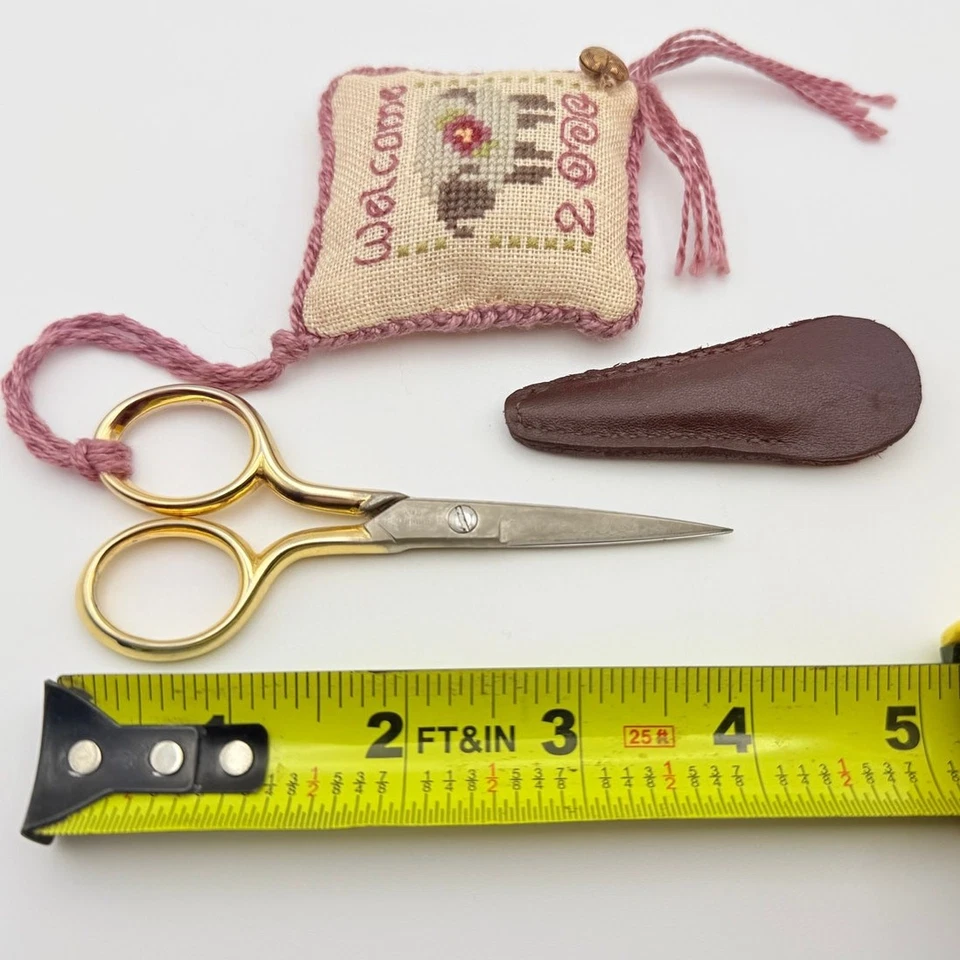 Gingher “Shepherd’s Bush 2000” Limited Edition Gold Embroidery Scissors Set - Image 3 of 4