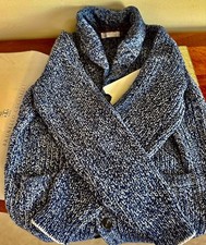 BRUNELLO CUCINELLI CARDIGAN UOMO BLU MISTO CASHMERE MAGLIA PREZZO AL DETTAGLIO CONSIGLIATO $4945