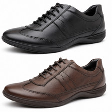 Mens Smart Derby Casual Shoes Lace Up Comfort Everyday Walking Sneakers UK 6-11