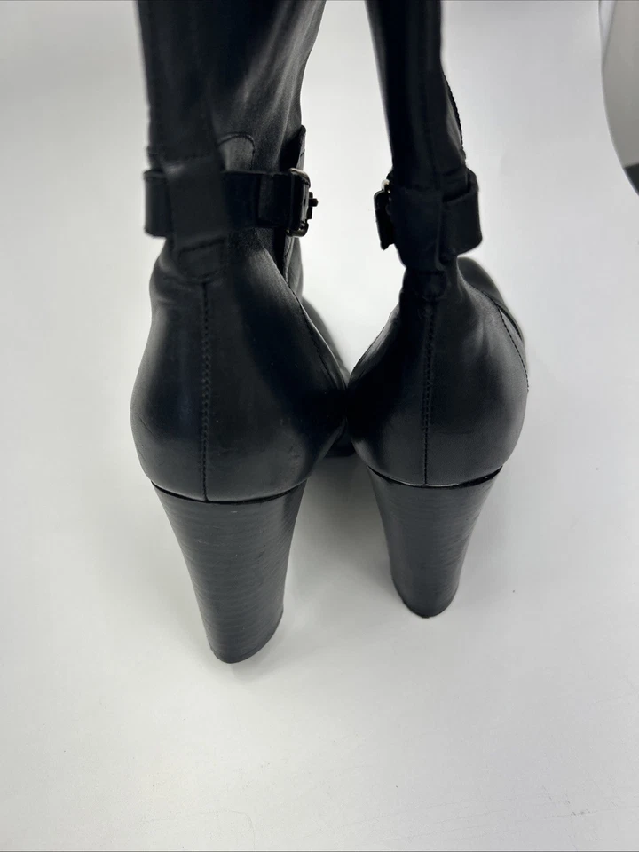 Naturalizer Mujer Botas Negras Sobre la Rodilla 11 Medianas 3" Tacón Foto 4 de 4