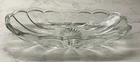Anchor Hocking Glass Banana Split, Nut, Relish Dish Starburst Design Vintage