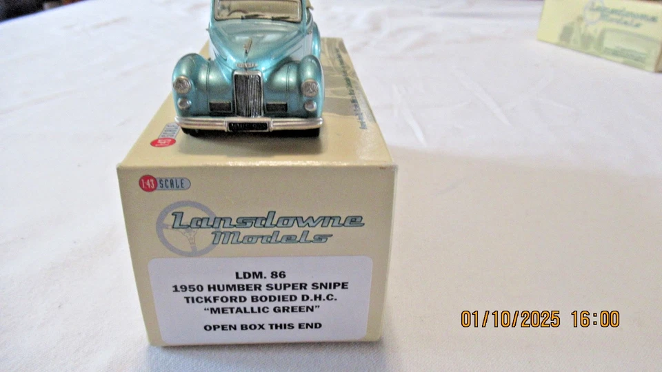 Lansdowne Models 1/43 1950 Humber Super Snipe Tickford Bodied D.H.C LDM86 - Image 2 of 4