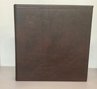 BLACKBERRY SHADED   GENUINE COWHIDE LEATHER 2" 3 RING BINDER