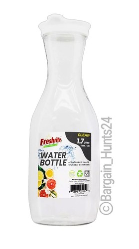1.7L Large Water Carafes, Bottles with Flip Top Lid 57Oz Each BPA Free (Pk of 2) - Picture 3 of 4