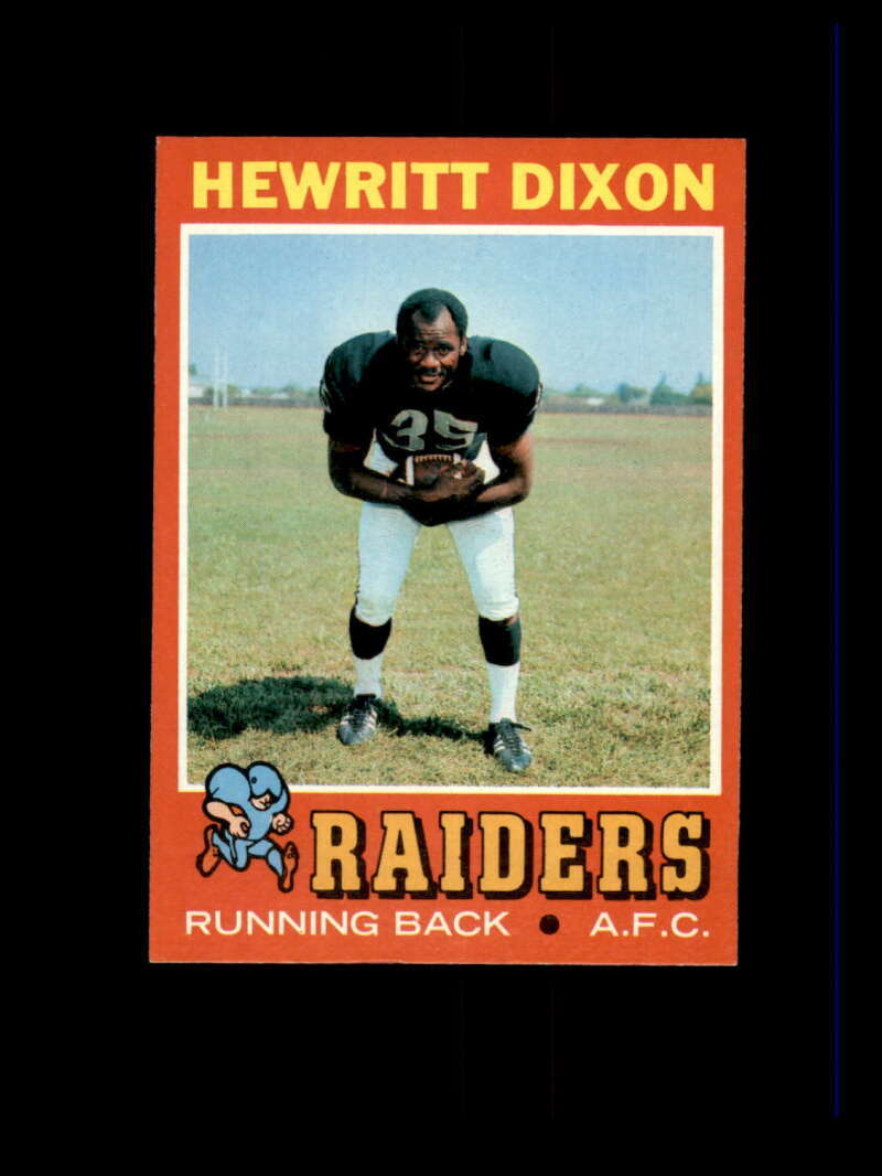 1971 Topps Football #095 Hewritt Dixon STARX 7 NM  (CS136581)